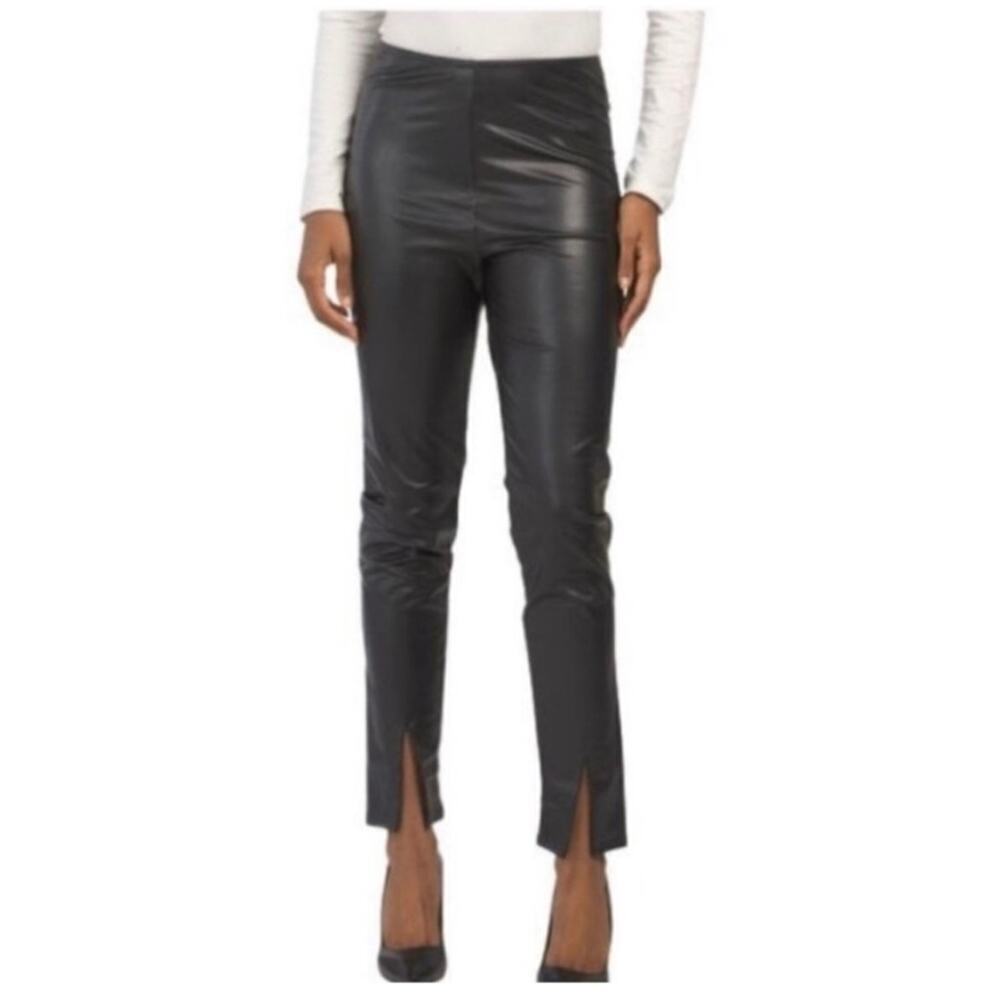 Bagatelle Collection Black Faux Leather Leggings New with Tags Size XL